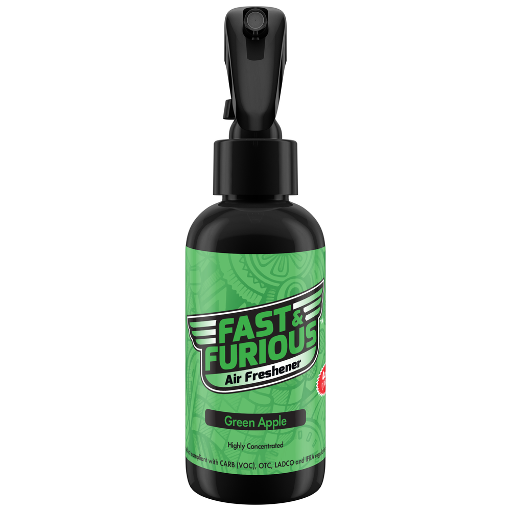 Fast and Furious Air Freshener - Green Apple Scent Size: 4oz
