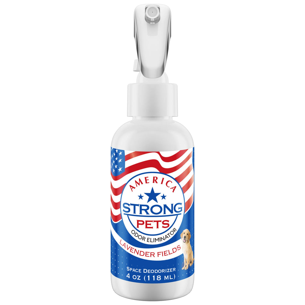 America Strong Pet Odor Eliminator - Lavender Fields Scent Size: 4 fl oz