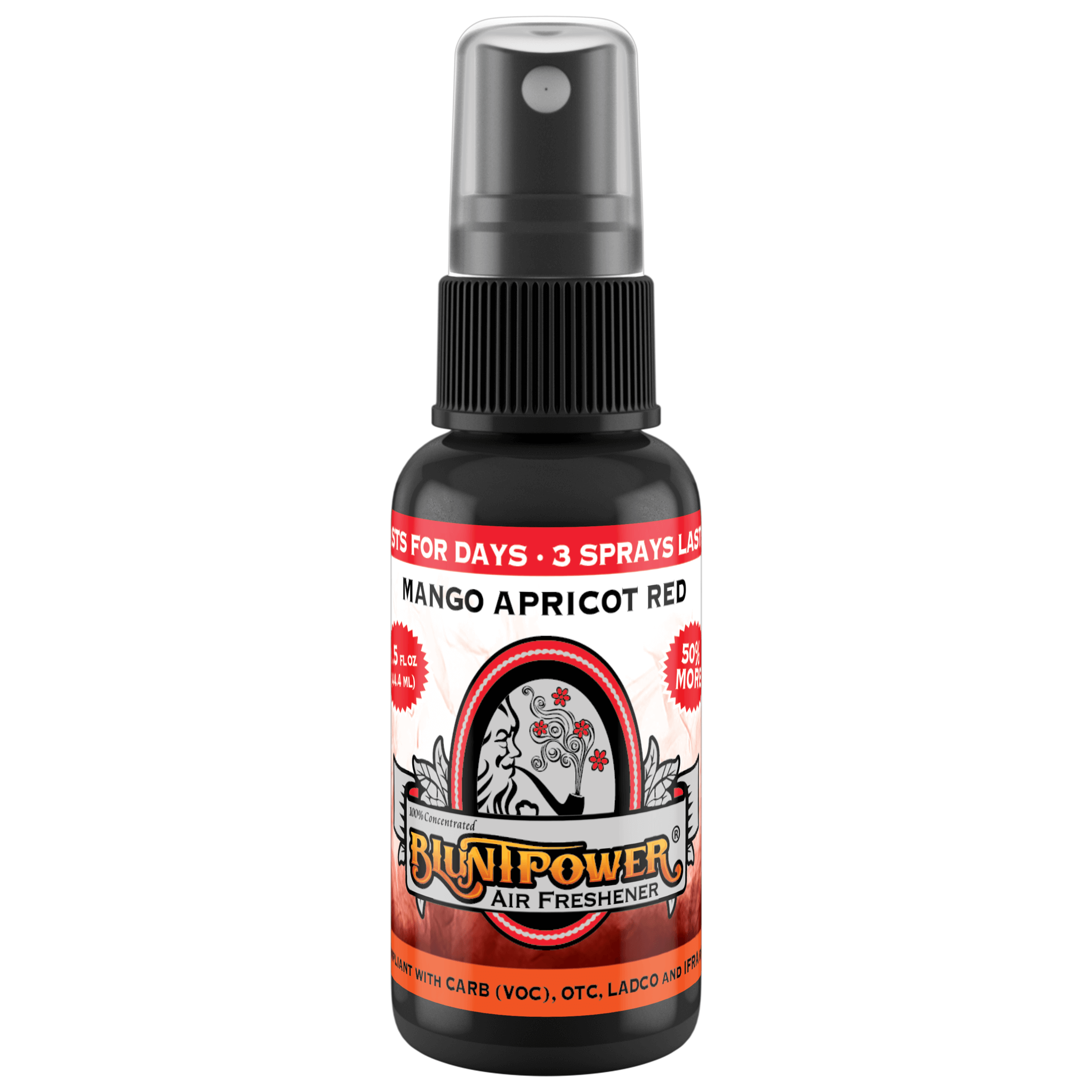 BluntPower Air Freshener - Signature Series Fragrance: Mango Cantaloupe Red