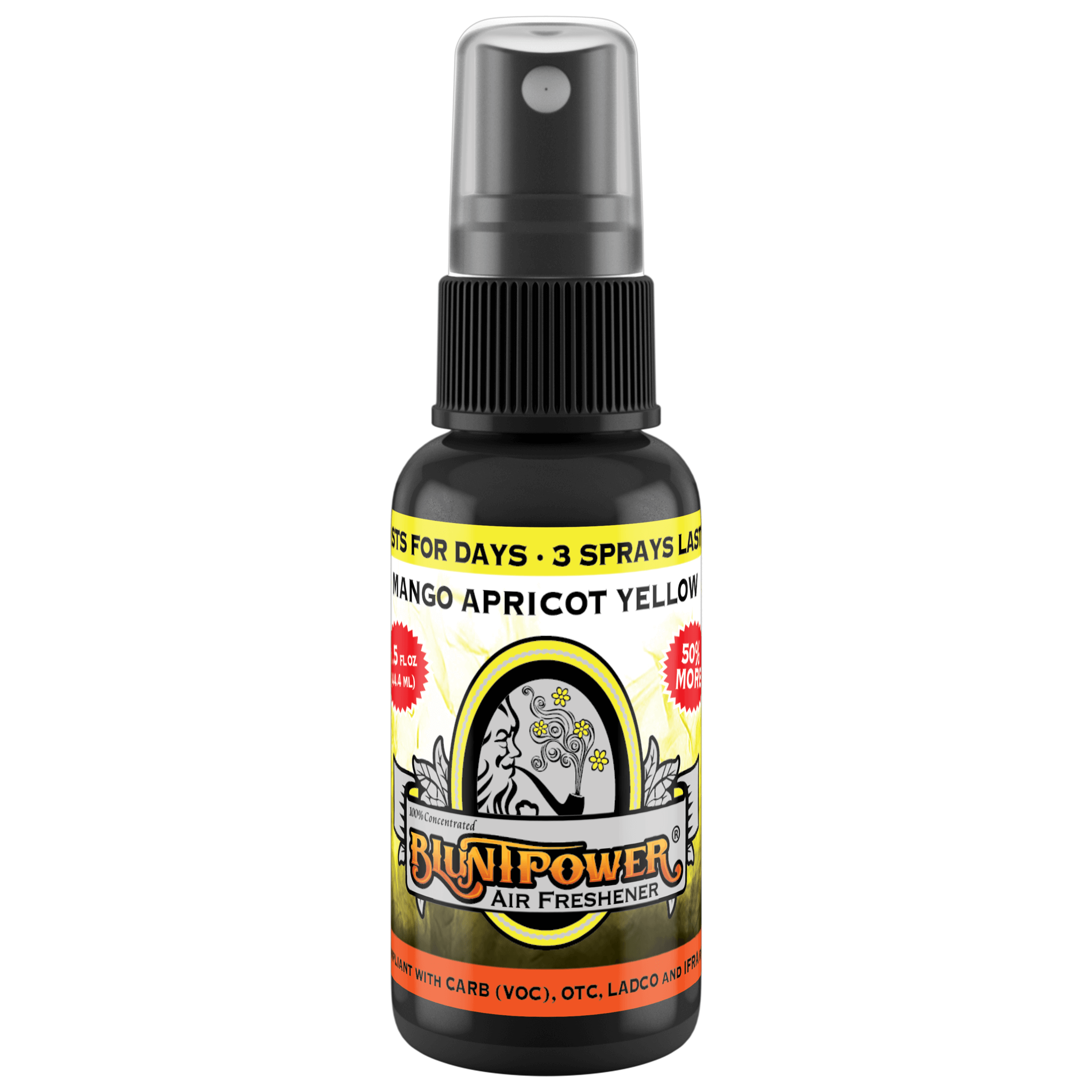BluntPower Air Freshener - Signature Series Fragrance: Mango Cantaloupe Yellow