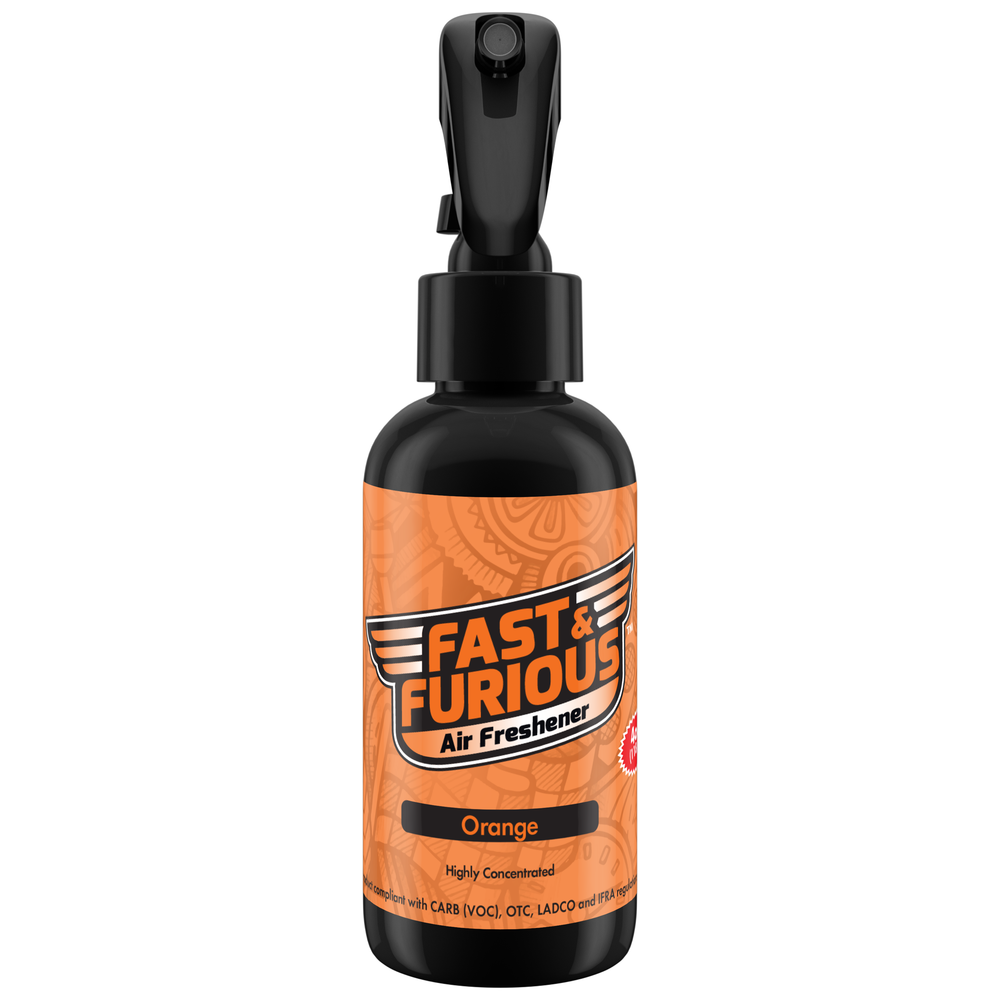 Fast and Furious Air Freshener - Orange Scent Size: 4oz