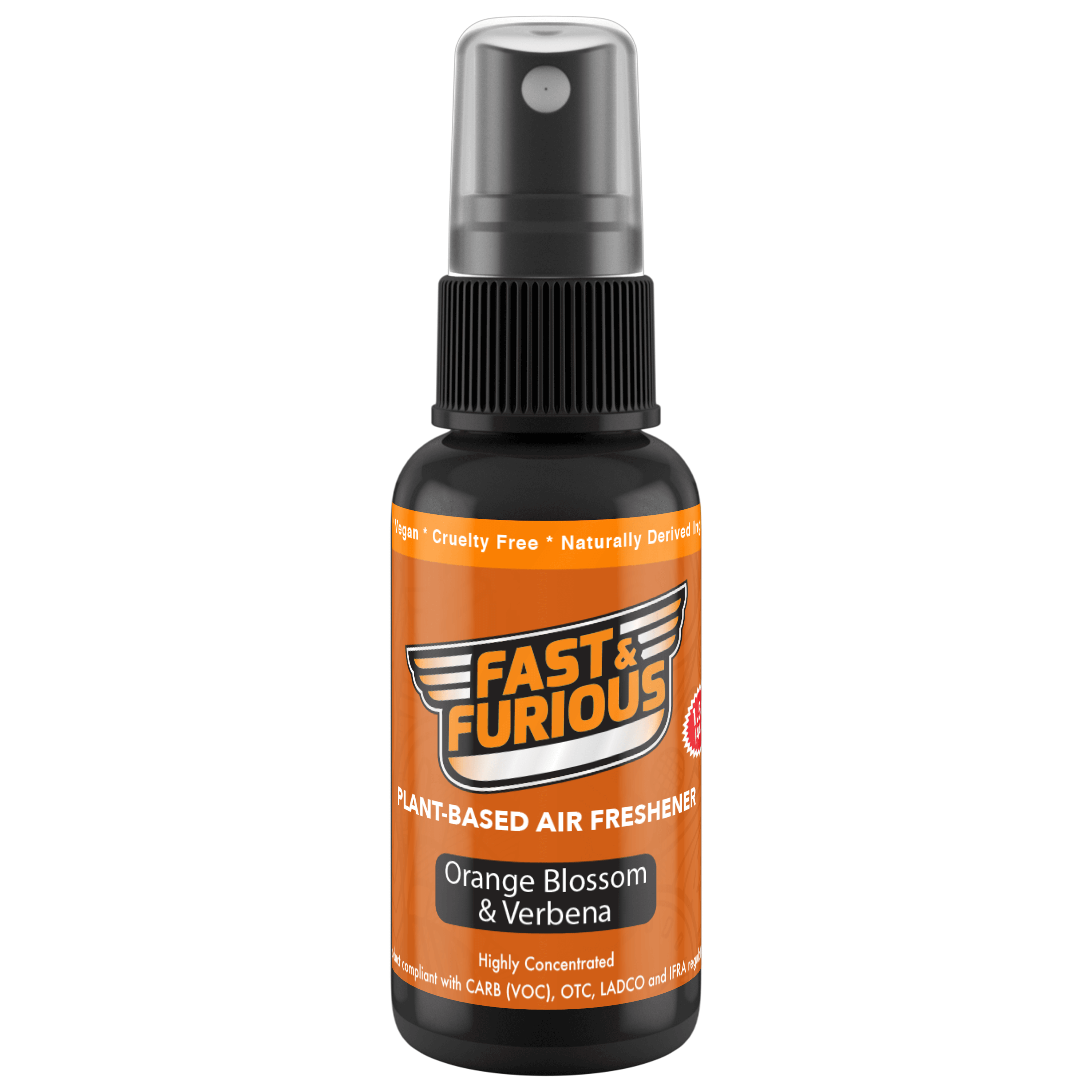 Fast and Furious Plant-Based Air Freshener - Orange Blossom & Verbena Scent