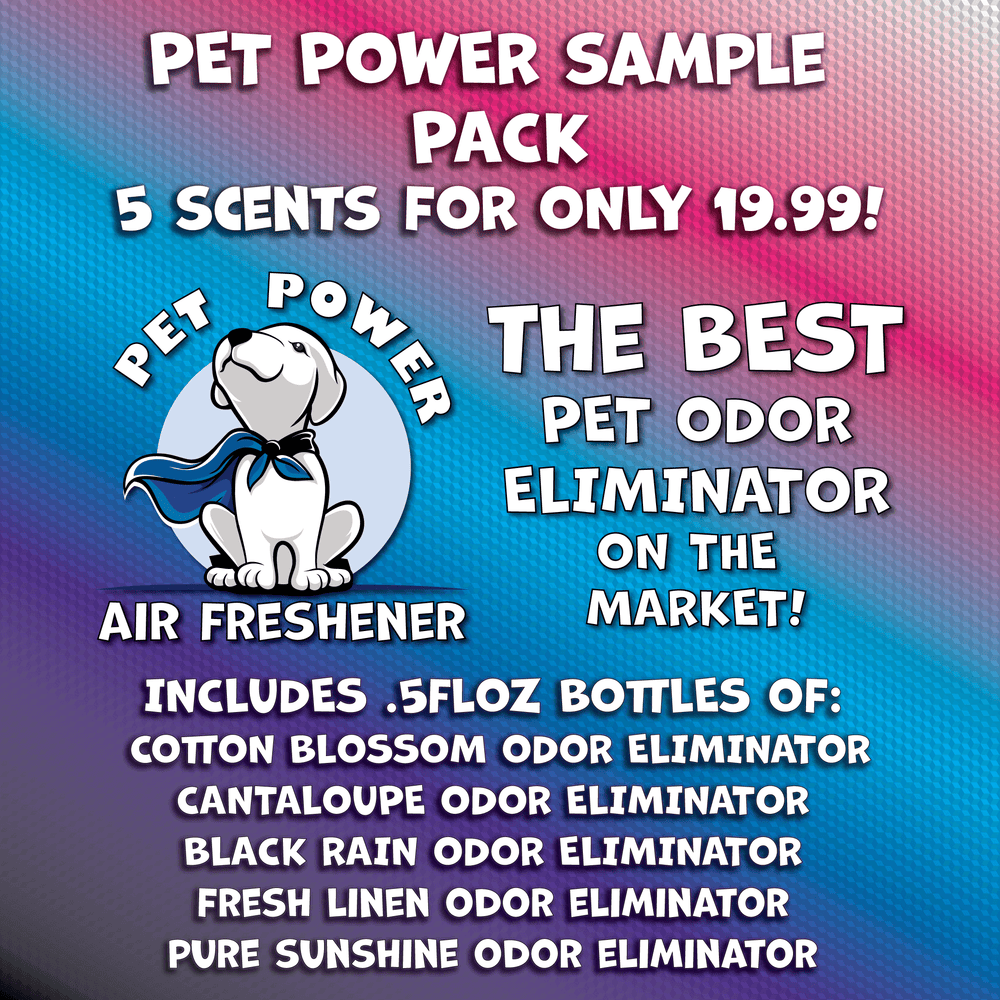 Pet Power Odor Eliminator 5 Pack Sampler