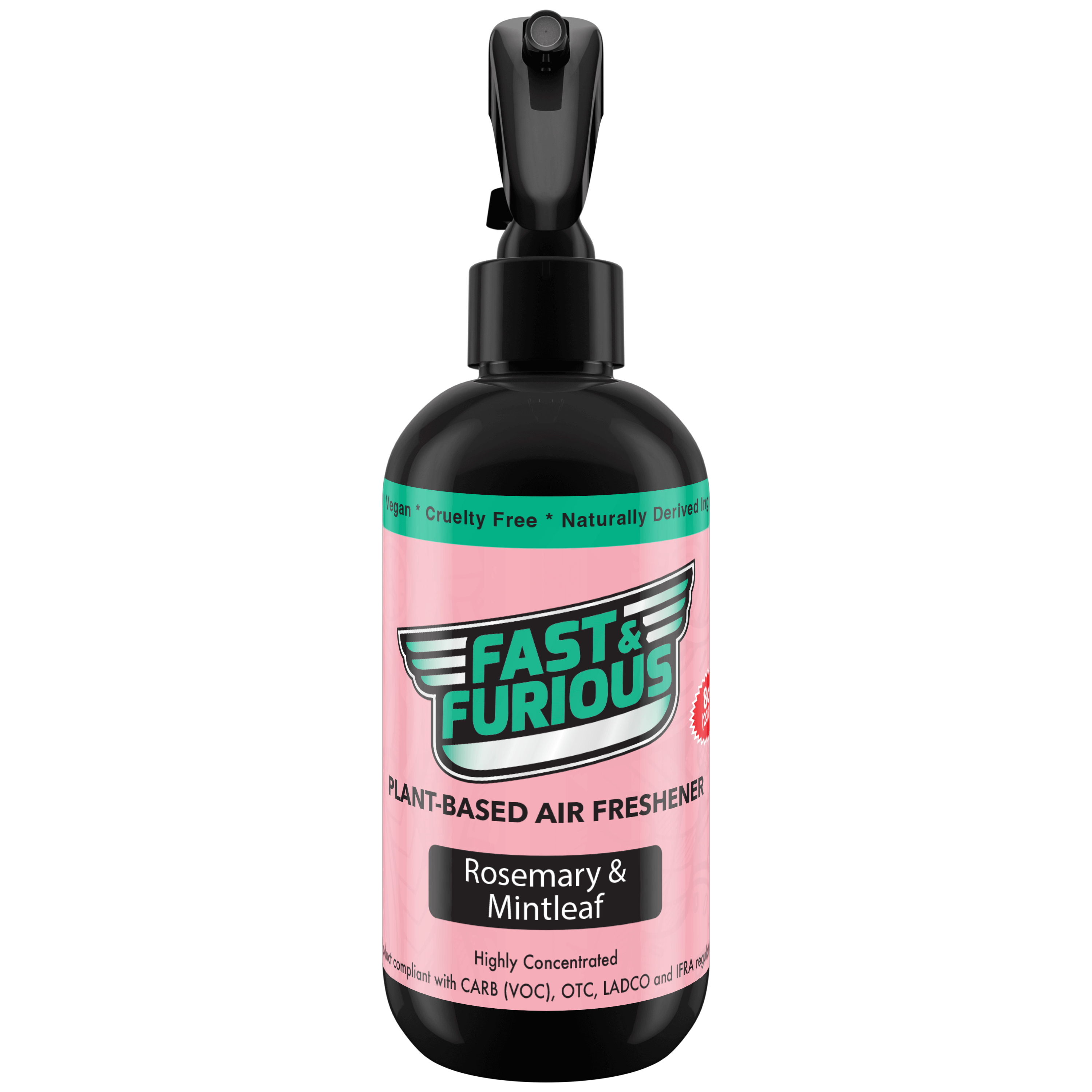 Fast and Furious Plant-Based Air Freshener - Rosemary & Mintleaf Scent Size: 8oz
