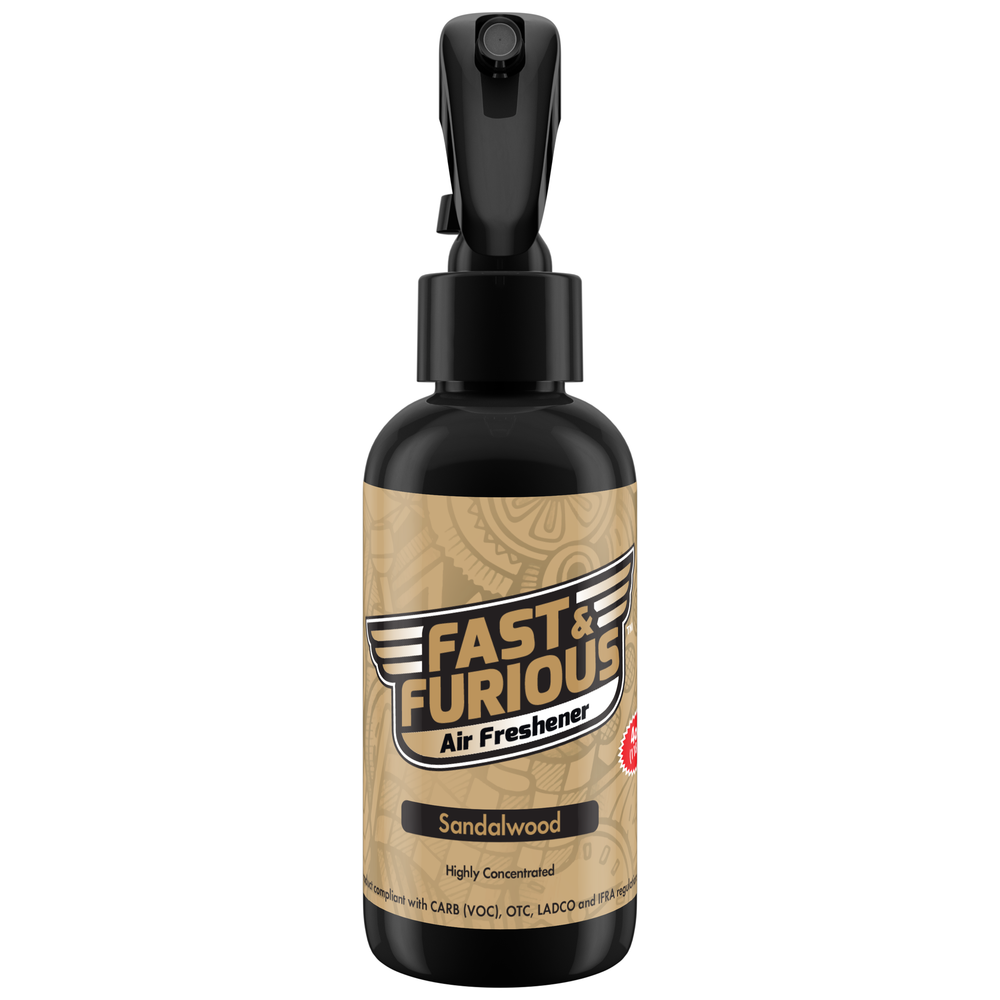 Fast and Furious Air Freshener - Sandalwood Scent Size: 4oz