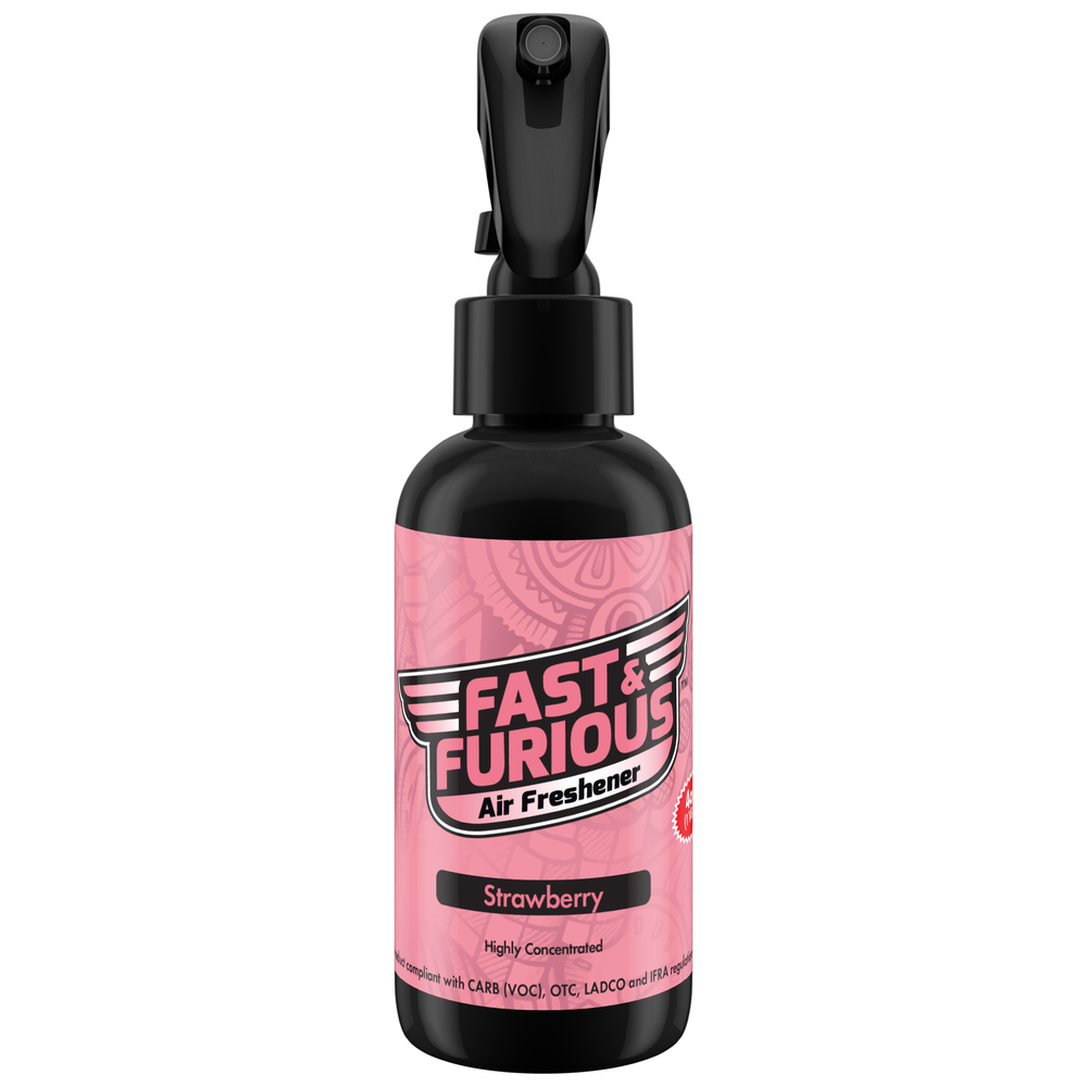 Fast and Furious Air Freshener - Strawberry Scent Size: 4oz
