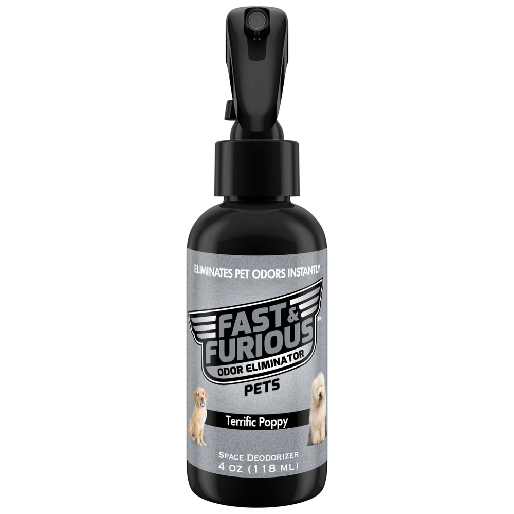 Fast and Furious Pets Odor Eliminator - Terrific Poppy Scent Size: 4oz