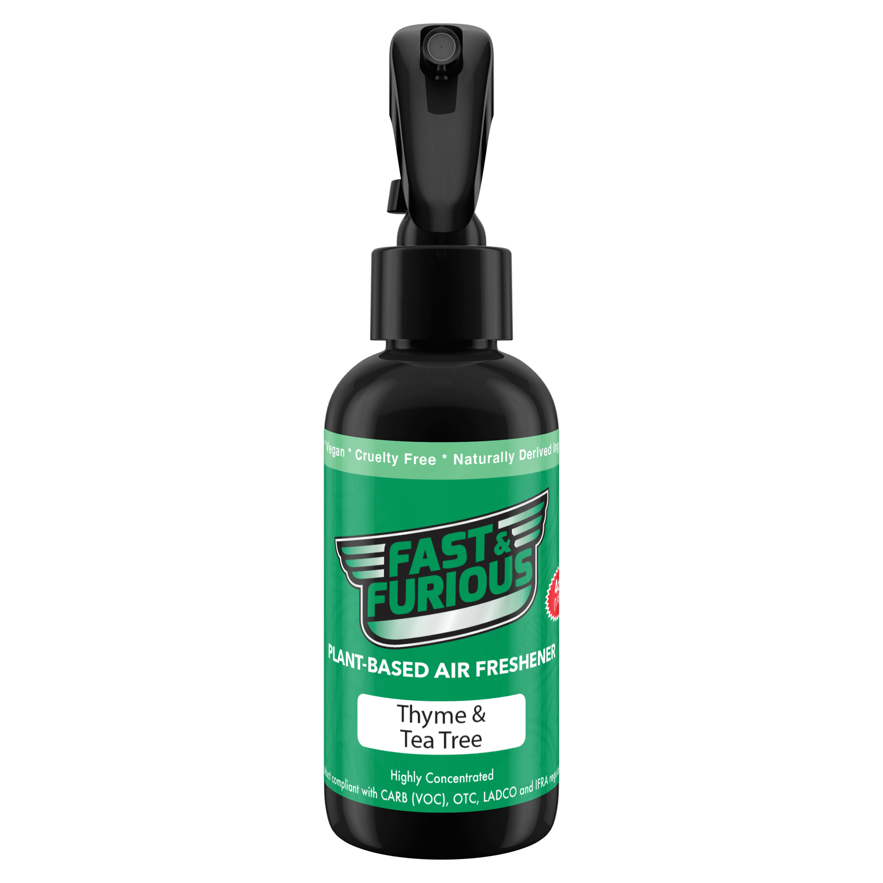 Fast and Furious Plant-Based Air Freshener - Thyme & Tea Tree Scent