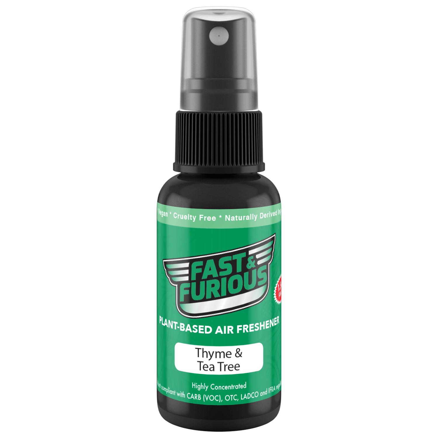 Fast and Furious Plant-Based Air Freshener - Thyme & Tea Tree Scent