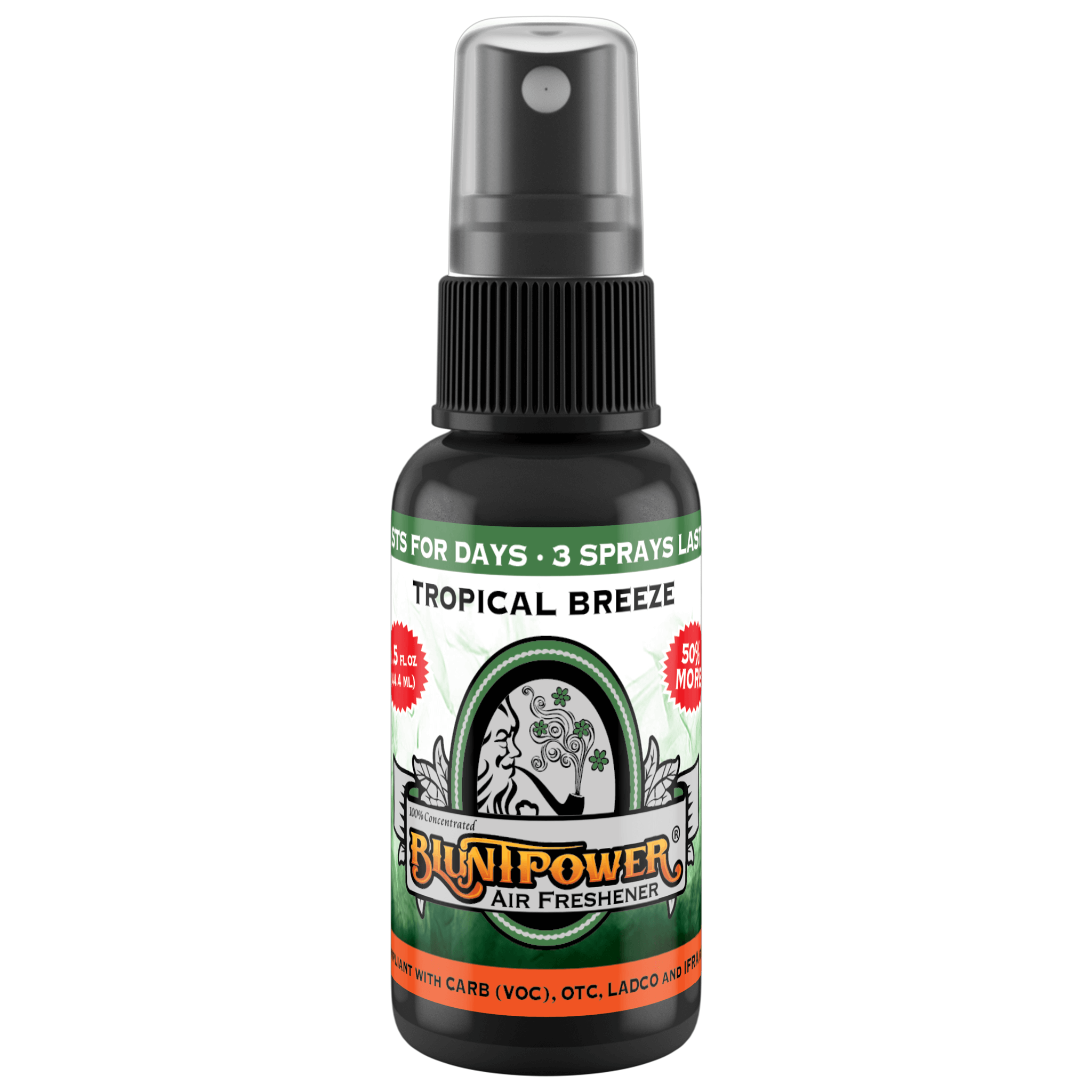 BluntPower Air Freshener - Signature Series Fragrance: Tropical Breeze Green
